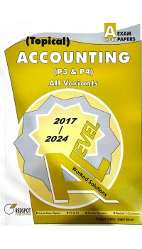 Redspot A Level Accounting P3 and P4 Topical 2025 Edition