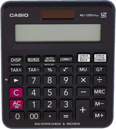 Casio MJ-120D PLUS Basic 12 Digit Calculator