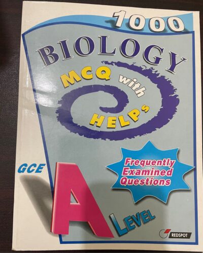 Redspot GCE A Level 1000 Biology MCQ with Helps Latest
